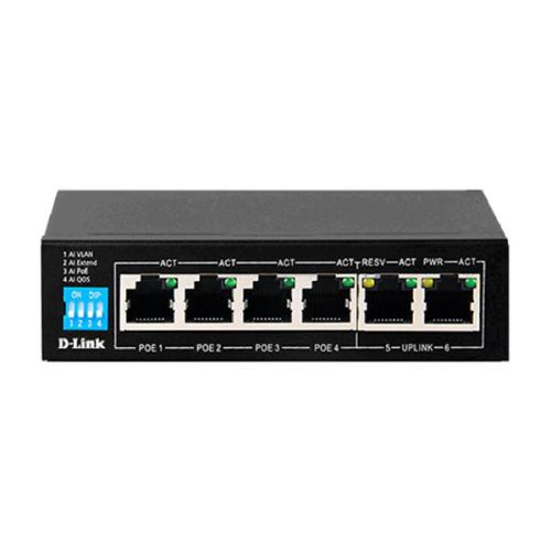 D Link DES F1006P E 4 Port Unmanaged PoE Switch dealers in chennai