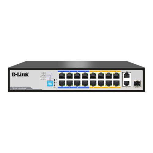 D link DES F1016P HE Unmanaged PoE switch dealers in chennai